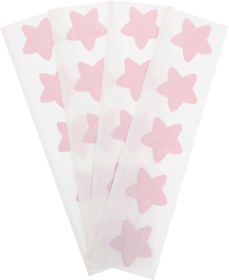 20pcs Crimson Star Shaped Bandage Wraps Flexible Fabric Breathable Small Wounds Bandages Convenient Finger Caring Patch Travel Essentials - Image 1