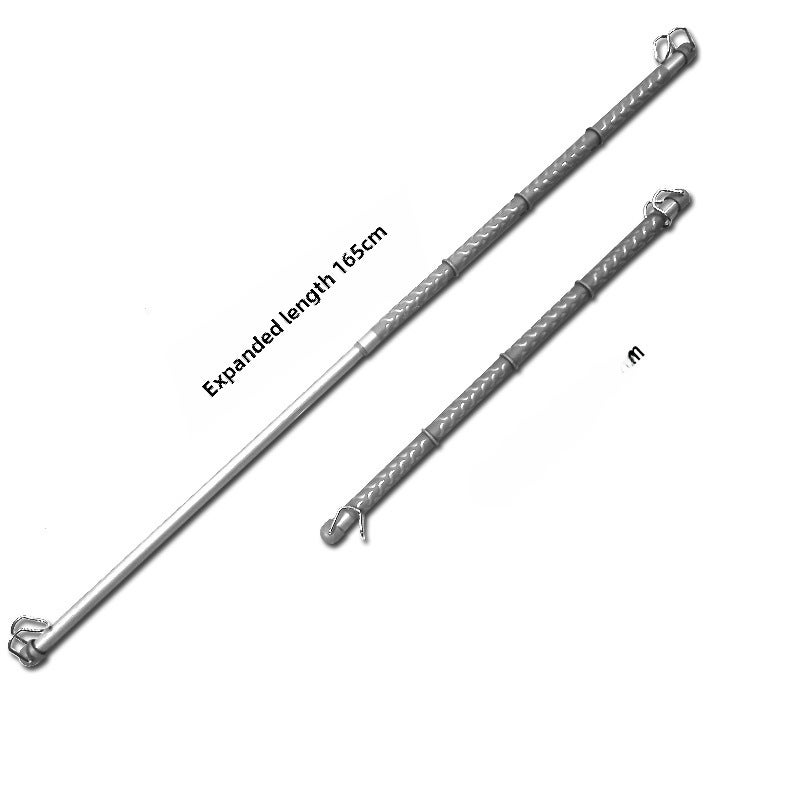 Generic Car Trunk Expandable Clothes Bar Metal Gray style 