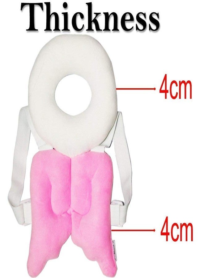 DEVHEART Baby Safety Head Protection Cute Angel Baby Helmet Infant Headguard Toddler Walkers Protective Safety Pads Toddler Headrest Pillow Back Protection Baby Care - 1pc (Color May Vary) - Image 4