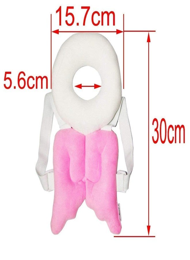 DEVHEART Baby Safety Head Protection Cute Angel Baby Helmet Infant Headguard Toddler Walkers Protective Safety Pads Toddler Headrest Pillow Back Protection Baby Care - 1pc (Color May Vary) - Image 3