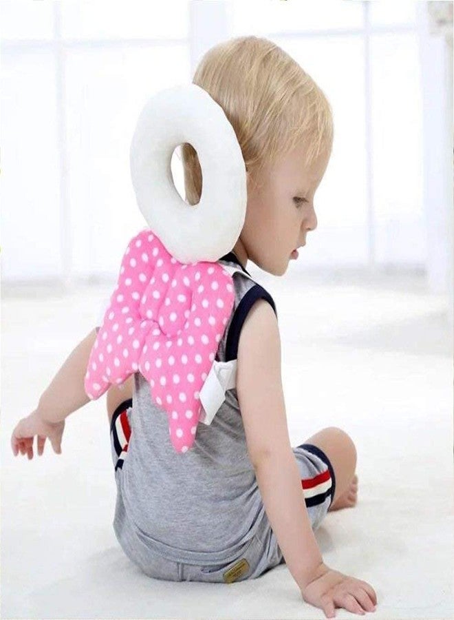 DEVHEART Baby Safety Head Protection Cute Angel Baby Helmet Infant Headguard Toddler Walkers Protective Safety Pads Toddler Headrest Pillow Back Protection Baby Care - 1pc (Color May Vary) - Image 1