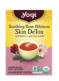 Yogi Tea Yogi Tea Skin DeTox Soothing Rose Hibiscus 16 Tea Bags 1.12 oz (32 g)  - Image 1