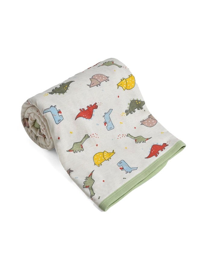 Mi Arcus Printed Premium Soft Knitted Sherpa Blanket for 0-12 M, 100X85 CM - Cream - Image 1
