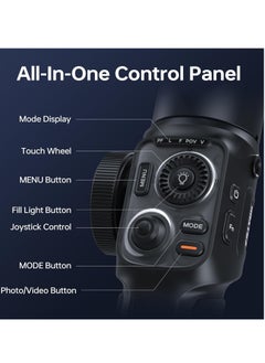 Zhiyun ZHIYUN Smooth-5S AI Combo[Official] AI-Powered Smartphone Gimbal, Gimbal Stabiliser 3-Axis with Tripod, AI Tracker, Mobile Phone Stabiliser for Vlog, YouTube, TikTok  - Image 4