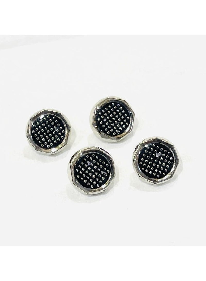 Abrar 8 Set Metal Snap Buttons For Men Saudi Thobe Size 12mm - Image 1
