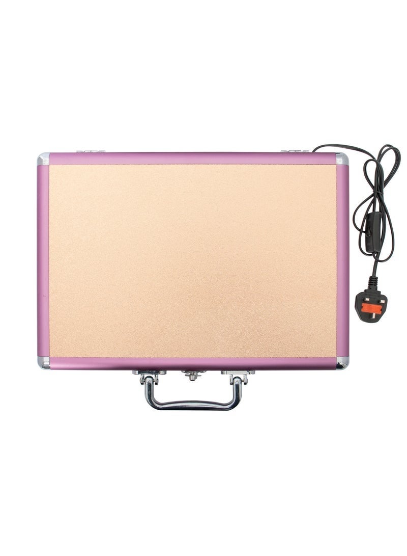  فيكتوال مجموعة من 20 قطعة من حجر البازلت الطبيعي الناعم المحمول، جهاز تدفئة حجر التدليك مع صندوق تسخين للسبا والعلاج (قابس المملكة المتحدة) - Image 2