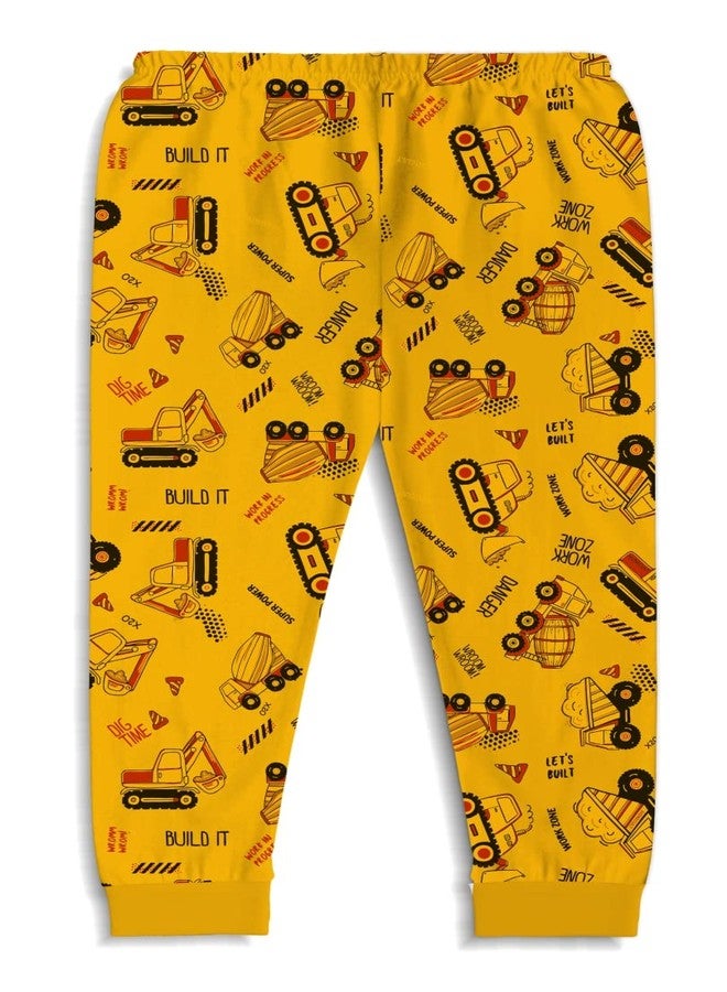 X2O Cotton Pants for Boys and Girls with Ankle Cuff and All Over Prints(Pack of 5)(Black)(0-3 Months) - Image 3