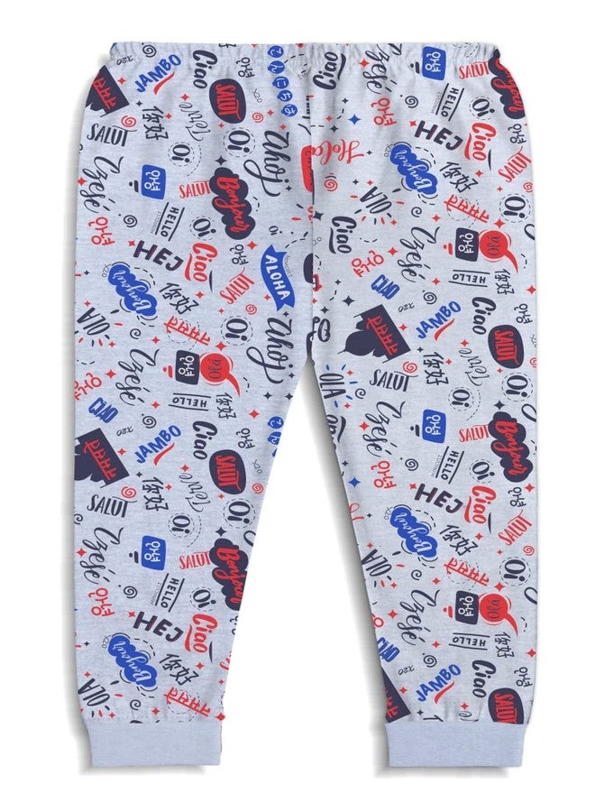 X2O Cotton Pants for Boys and Girls with Ankle Cuff and All Over Prints(Pack of 5)(Black)(0-3 Months) - Image 4