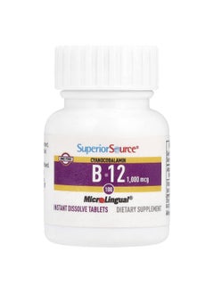 Superior Source Superior Source, Cyanocobalamin B12, 1,000 mcg, 100 MicroLingual® Instant Dissolve Tablets  - Image 3