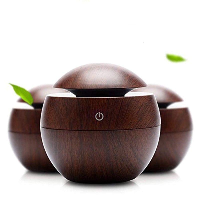 ZENITY Wooden Cool Mist Humidifiers Essential Oil Diffuser Aroma Air Humidifier with Colorful Change for Car, Office, Babies, humidifiers for Home, air humidifier for Room (Multicolor) - Image 1