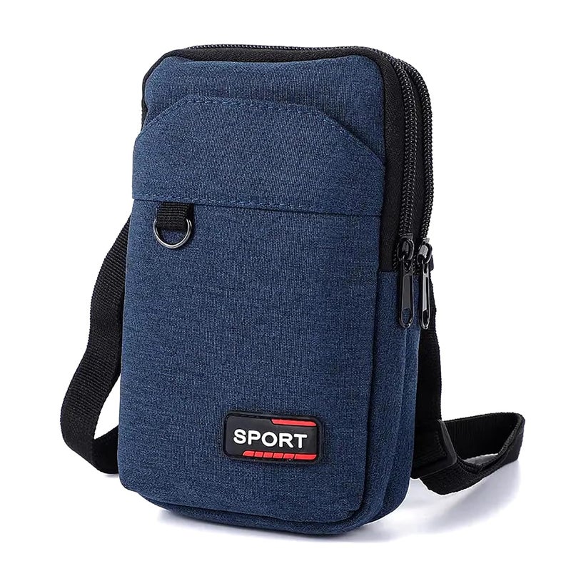 BOLDSTUFF BOLDSTUF Mobile Sling Bag Crossbody Shoulder bag for Men & Women | Small Cross-Body Side bag purse for Mobile, Cell Phone, Cash & Card, Holster for Travel, Oxford Fabric - Image 1