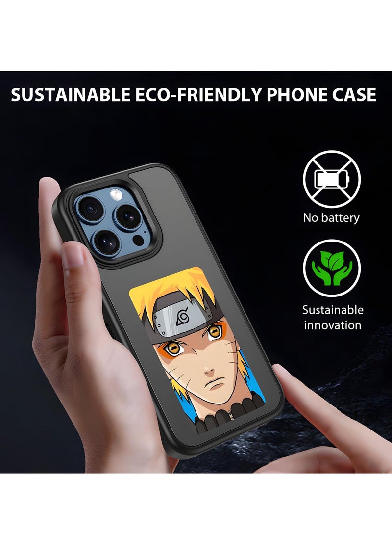 VICTGOAL - Upgraded 4-Color HD E Ink Screen Phone Case with Larger Display for iPhone , Supports NFC Transfer, DIY Photos & Images Display, Smart Digital Protective Case Black - Image 1