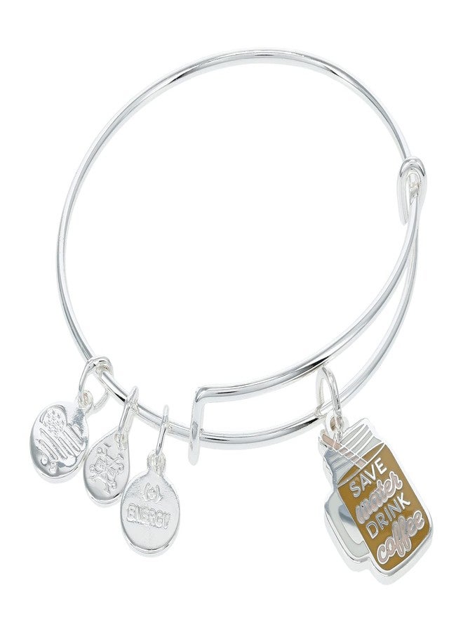 Alex and Ani 'Save Water, Drink Coffee' Charm Bangle Bracelet