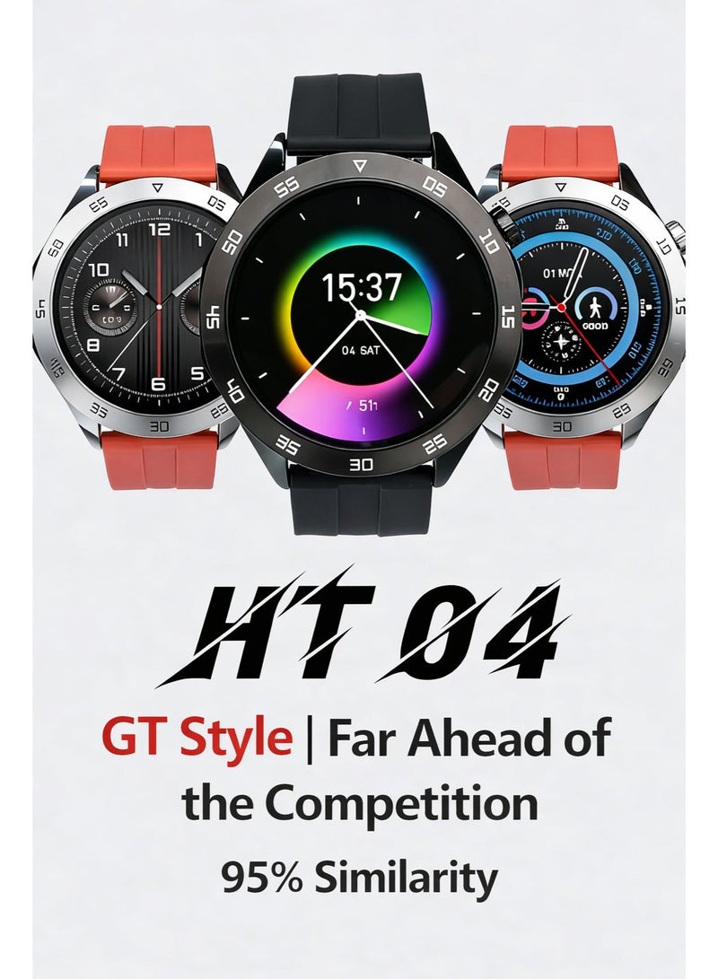 Trytoo Smart Fitness Watch with Heart Rate, Blood Oxygen & Sleep Tracking, IP68 Waterproof, Round Dial Smartwatch - Image 3