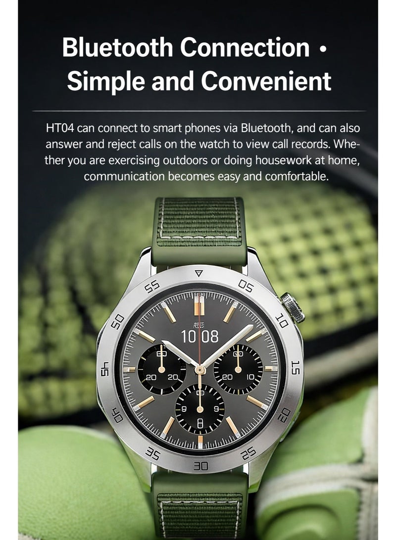 Trytoo Smart Fitness Watch with Heart Rate, Blood Oxygen & Sleep Tracking, IP68 Waterproof, Round Dial Smartwatch - Image 5