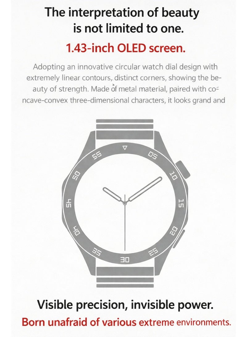 Trytoo Smart Fitness Watch with Heart Rate, Blood Oxygen & Sleep Tracking, IP68 Waterproof, Round Dial Smartwatch - Image 4