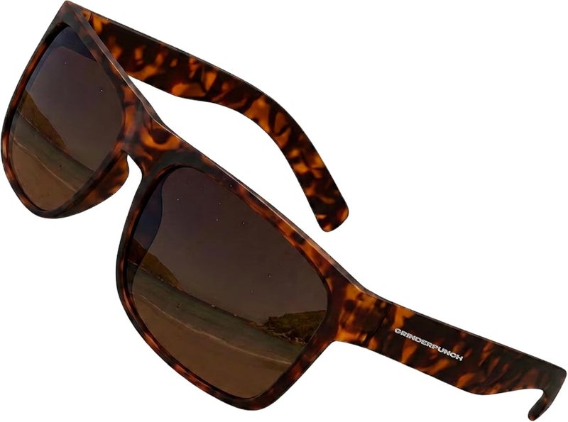 grinderPUNCH Mens Oversized Sunglasses XL Big Head Fit, Extra Wide Frame Sunglasses for Men, Big Heads, XXL Large Wide Shades - Image 1