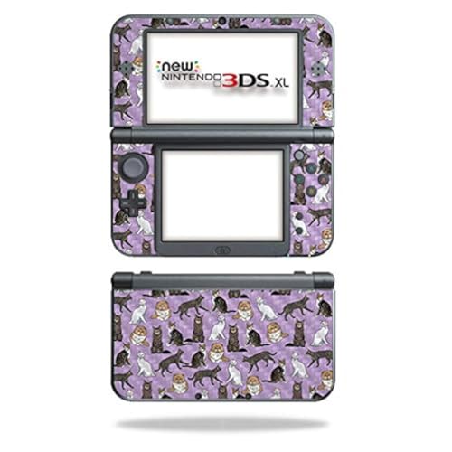 MIGHTY SKINS MightySkins Carbon Fiber Skin for Nintendo New 3DS XL (2015) - Cat Chaos | Protective, Durable Textured Carbon Fiber Finish | Easy to Apply, Remove, and Change Styles | Made in The USA - Image 5