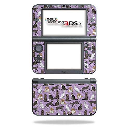 MIGHTY SKINS MightySkins Carbon Fiber Skin for Nintendo New 3DS XL (2015) - Cat Chaos | Protective, Durable Textured Carbon Fiber Finish | Easy to Apply, Remove, and Change Styles | Made in The USA - Image 2