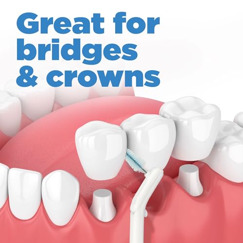 GUM Proxabrush Go-Betweens Refills - Wide - Compatible with GUM Permanent Handle - Reusable Interdental Brushes - Soft Bristled Dental Picks, 8 Count(Pack of 6) - Image 3
