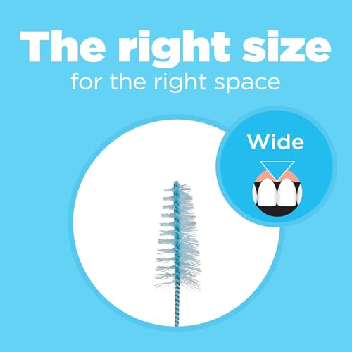 GUM Proxabrush Go-Betweens Refills - Wide - Compatible with GUM Permanent Handle - Reusable Interdental Brushes - Soft Bristled Dental Picks, 8 Count(Pack of 6) - Image 2