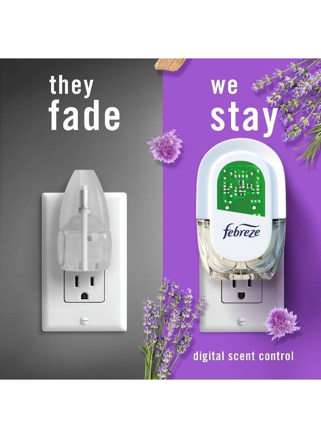febreze Febreze Odor-Fighting Fade Defy PLUG Air Freshener Refill, Mediterranean Lavender - Image 5