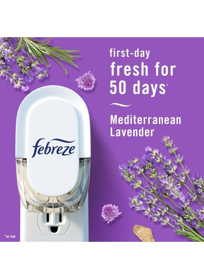 febreze Febreze Odor-Fighting Fade Defy PLUG Air Freshener Refill, Mediterranean Lavender - Image 4