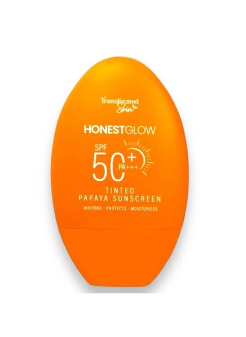 Honest Glow Tinted Papaya Sunscreen SPF-50+++ 50 grams