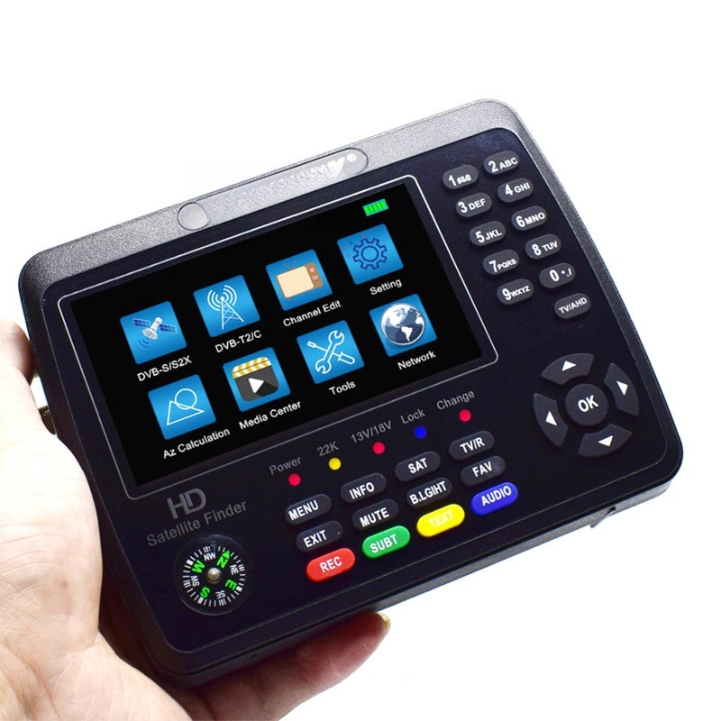 iBRAVEBOX V10 Finder Pro+ Satellite Finder Signal Meter 4000mAh Battery For DVB-S/S2/S2X/T/T2/C Receiver HD Satellite TV Signal Finder 4.3inch LCD Screen - Image 2
