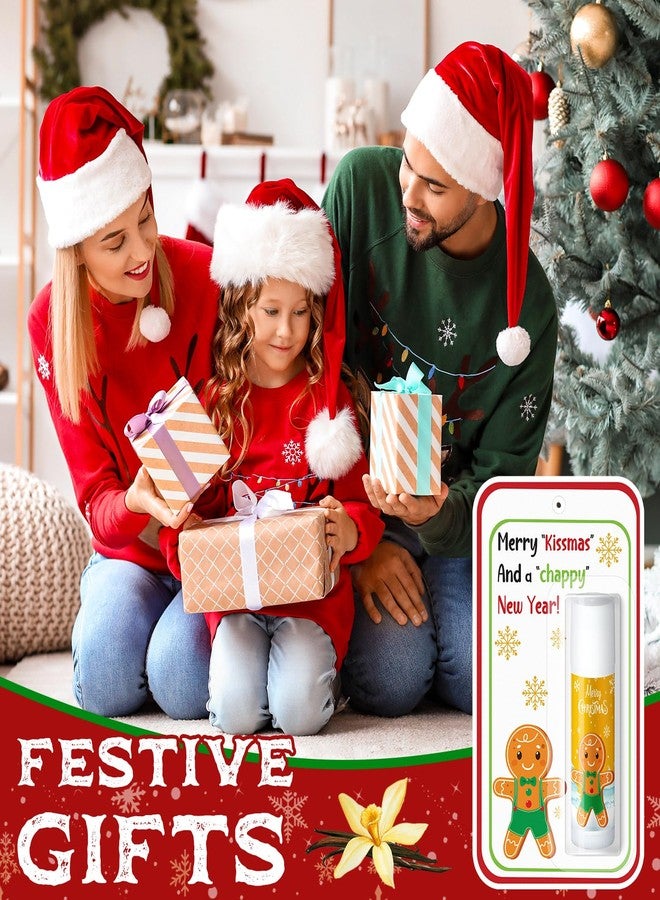 Sacubee 10 Pack Christmas Lip Balms Bulk Christmas Party Gifts Favors Stocking Stuffers Holiday Lip Balms Employee Staff Team Appreciation Gifts Thank You for Teacher Coworkers (Cute - Image 2