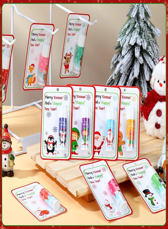 Sacubee 10 Pack Christmas Lip Balms Bulk Christmas Party Gifts Favors Stocking Stuffers Holiday Lip Balms Employee Staff Team Appreciation Gifts Thank You for Teacher Coworkers (Cute - Image 3
