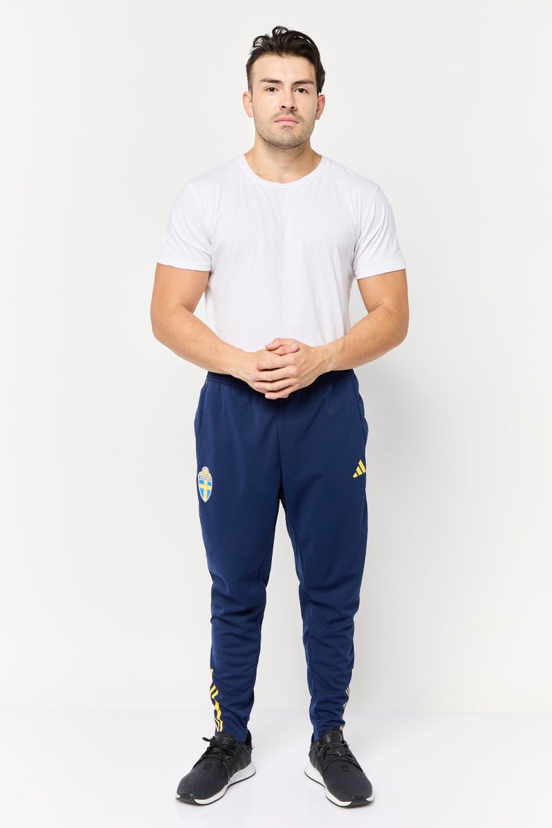 Adidas Men Slim Fit Outdoor Sweatpants, Navy  - Image 2