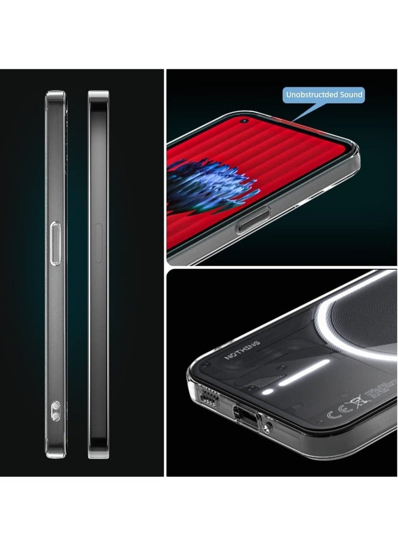 Raxoom Compatible Nothing Phone 1 Case Clear Slim Fit Ultra-Anti-Slip Grip Phone Cases Lightweight Anti-Scratch Back Cover Grip - Image 2