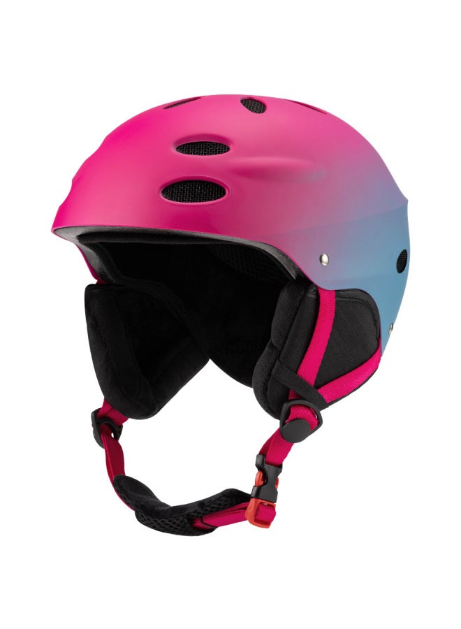 Gradient Purple Adult Ski Helmet - Snow Safety Helmet for Outdoor Sports