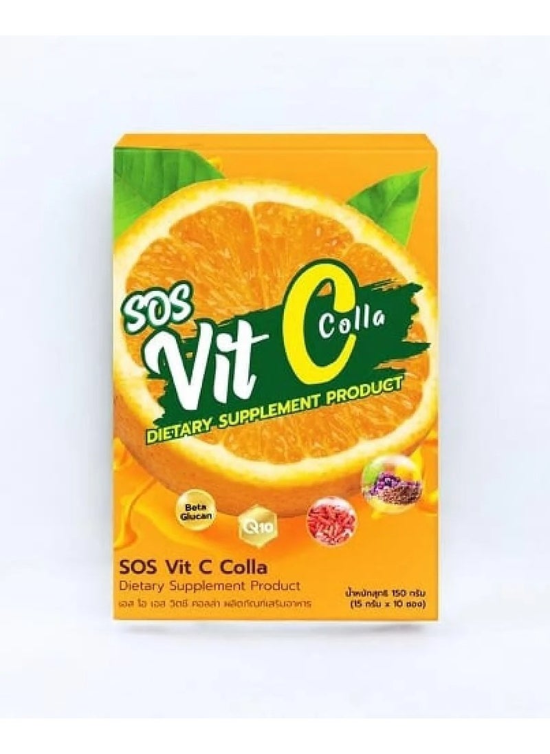 إس أو إس SOS Vit C Colla مكمل غذائي بفيتامين سي والكولاجين  - Image 1