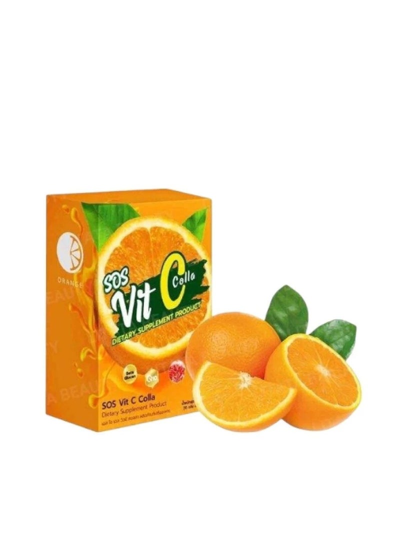 إس أو إس SOS Vit C Colla مكمل غذائي بفيتامين سي والكولاجين  - Image 2