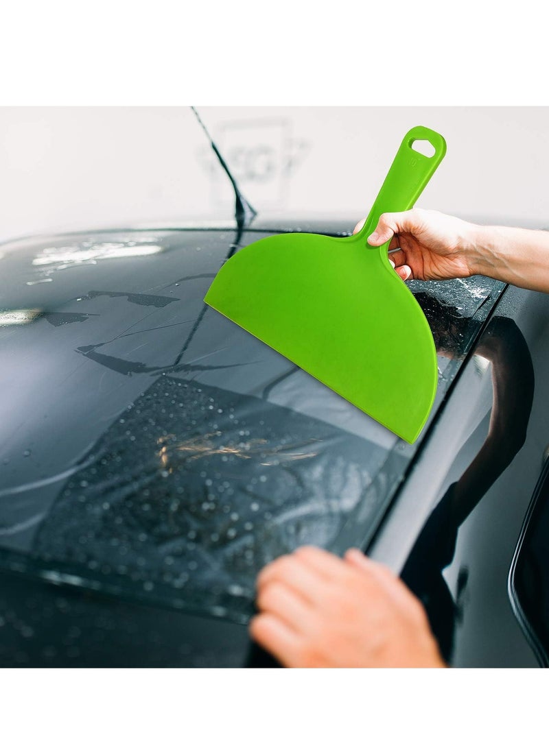 Loquat Green Flexible Reusable Plastic Putty Knife Set for Decals, Wallpaper, Baking, Auto  Wall Repair, Painting - Image 3