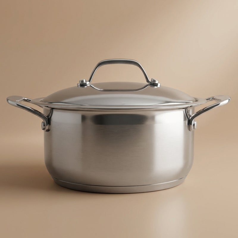 Rocky steel Pot, 20 cm - Silver - Image 1