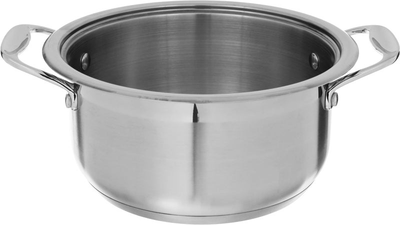 Rocky steel Pot, 20 cm - Silver - Image 4