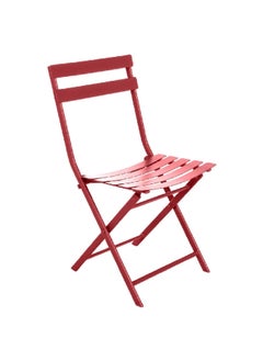 Hesperide Greensboro Pliable Epoxy Treated Steel Foldable Chair Red Currant 81 x 51 cm 107627  - Image 1