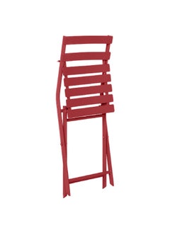 Hesperide Greensboro Pliable Epoxy Treated Steel Foldable Chair Red Currant 81 x 51 cm 107627  - Image 2