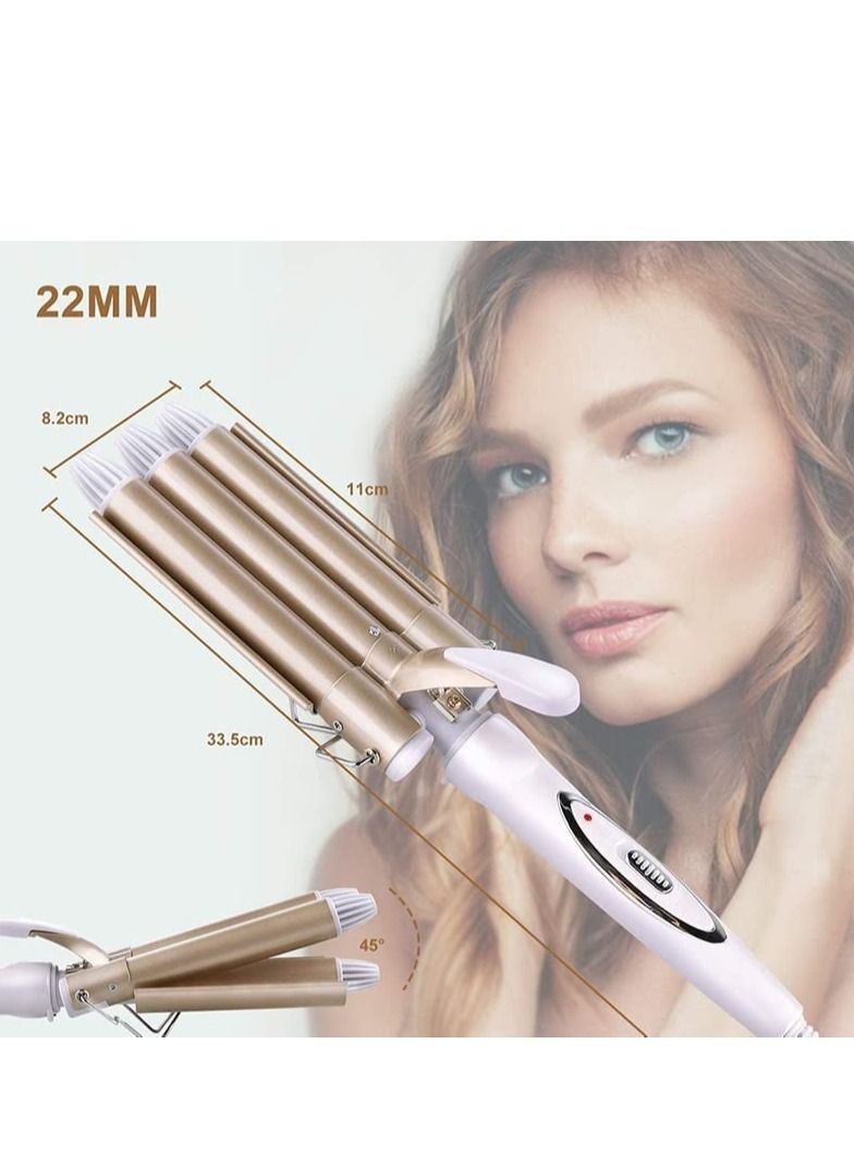 Professional Hair Tools Curling Iron Ceramic Triple Barrel Hair Styler Hair Waver Styling Tools Hair Curlers Electric Curling - Image 4