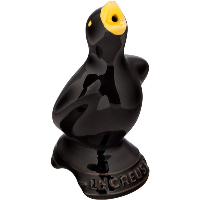 Le Creuset Le Creuset Stoneware Pie Bird 325 Black with Yellow Beak 