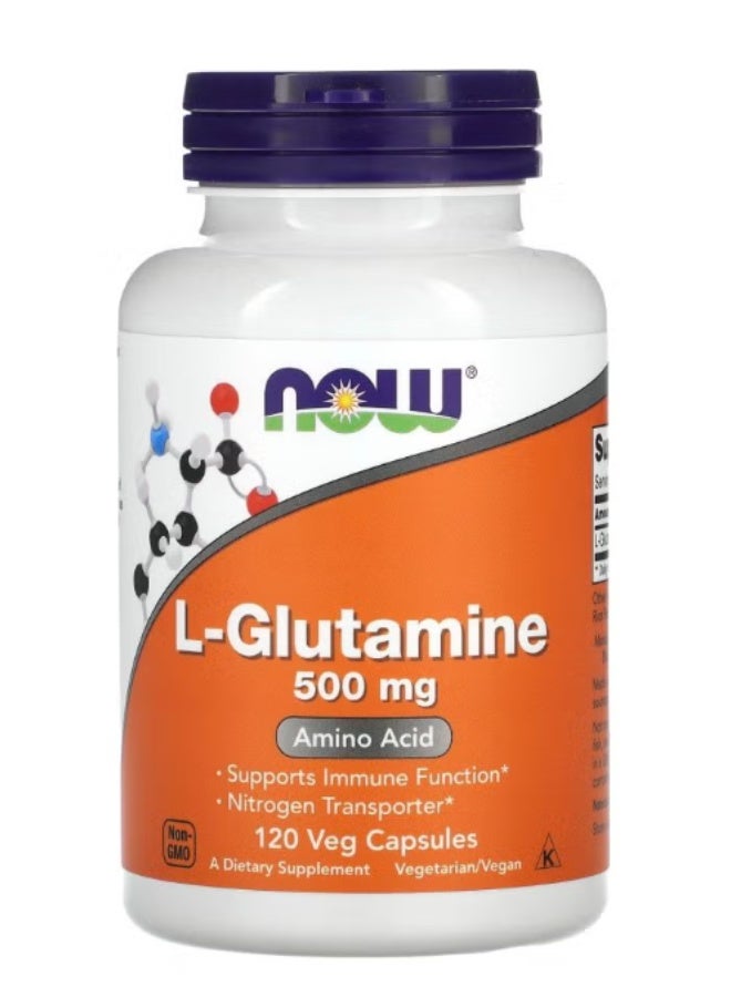 L-Glutamine 500 mg 120 Veg Capsules