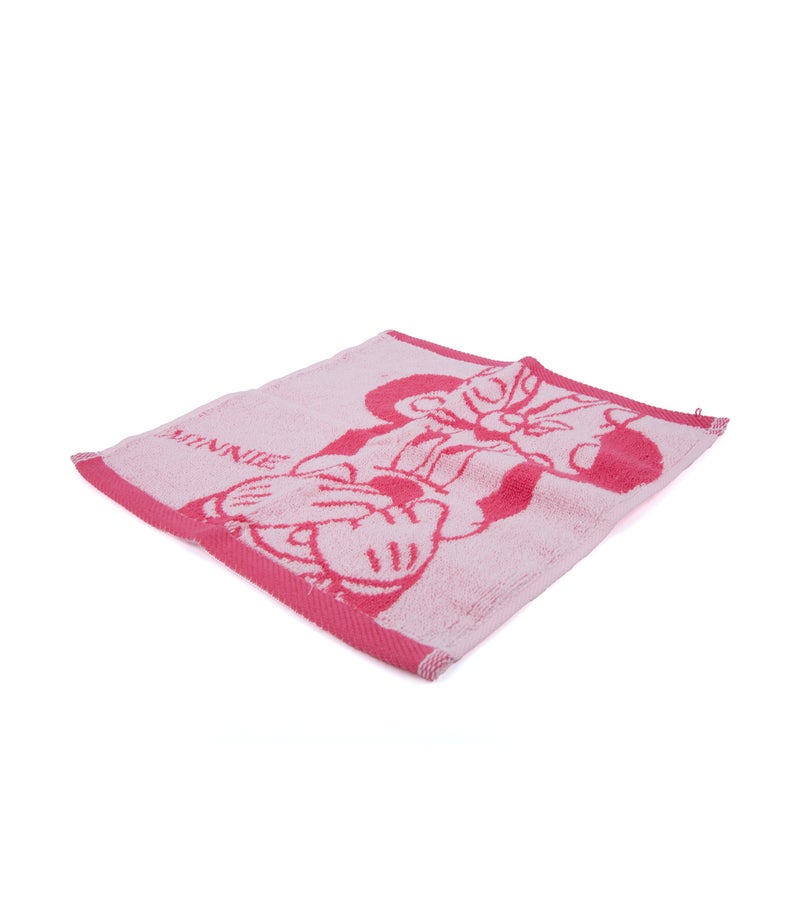 Disney Minnie Mouse Washcloth, Pink, Soft Absorbent Face Towel for Kids, Bath & Daily Use - Image 3