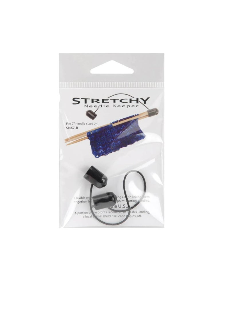 Knitting Solutions Stretchy Needle Keeper For 7 inch Double Poin Black - Image 2