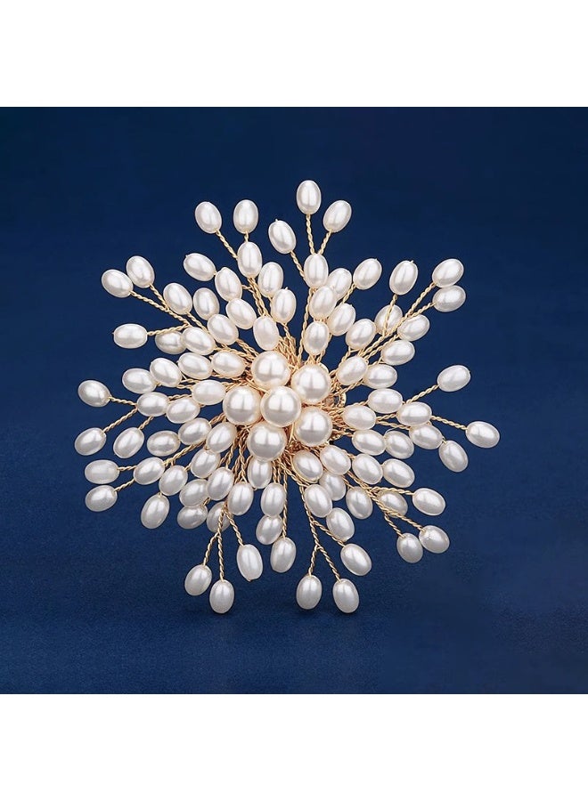 Mark Fairwhale Fashionable And Elegant Charm Pearl Brooch