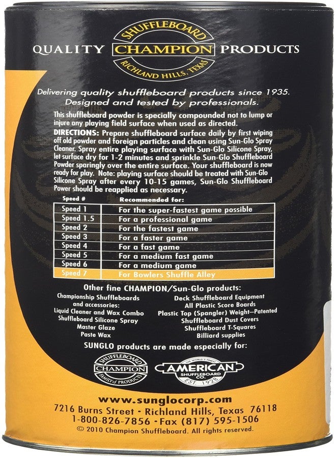 Sun-Glo Shuffleboard Powder Wax-16oz Container - Image 2