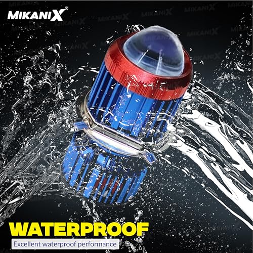 MIKANIX Super Bright H4 Fitting CYT Led Headlight Bulb | Dual Color | High and Low Beam | Lens Projector Headlamp Bulb with Cooling Fan for All Bikes and Scooters - Image 3