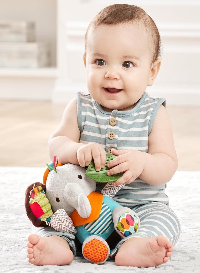 Slipps Soft Toy Baby Activity and Teething Toy with Multi-Sensory Rattle and Textures, Gift for Newborns and Infants (Elephant) - Image 3